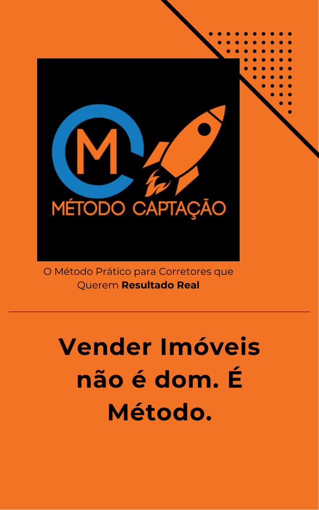 Capa original laranja do e-book Método Captação, de Richard Drescher